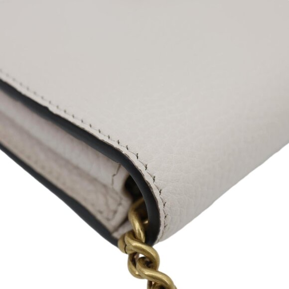 Gucci Interlocking G Leather Chain Wallet Beige 746056 - Picture 5 of 13